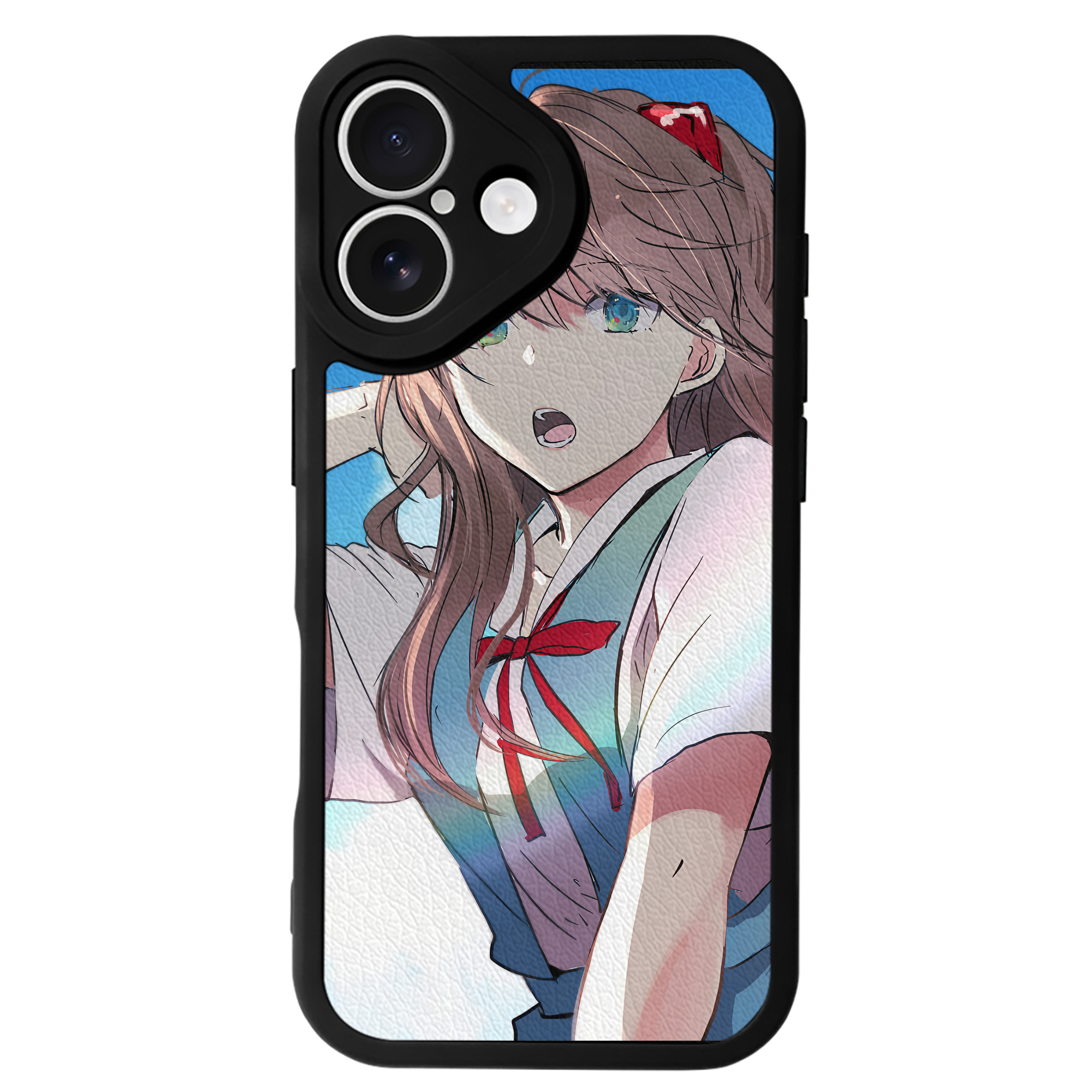 （画像用） EVA 新世紀エヴァンゲリオン 【iPhone 16シリーズ対応】シリコンスマホケース（レザー調） 材質：シリコン